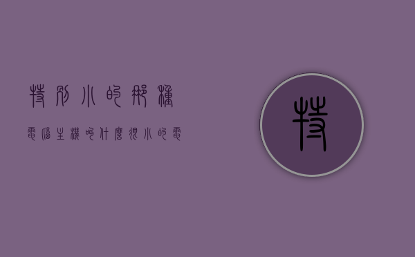 特别小的那种电脑主机叫什么（很小的电脑主机叫什么），微小电脑主机，名称解析与特点介绍