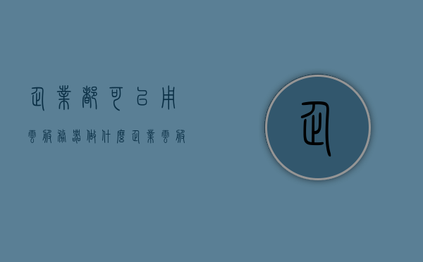 企业都可以用云服务器做什么（企业云服务器的利弊），企业云服务器的应用与利弊分析，云服务器在企业中的用途与考量 第1张