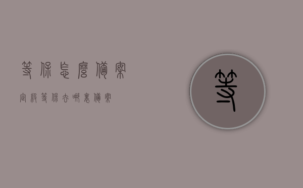 等保怎么备案定级（等保去哪里备案），等保备案定级流程详解，如何申请及地点指南 第1张