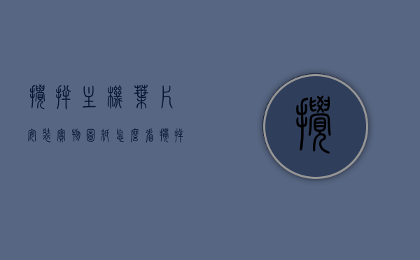 搅拌主机叶片安装实物图纸怎么看（搅拌机的叶片安装），搅拌主机叶片安装指南，实物图纸解读与操作技巧，搅拌主机叶片安装指南，实物图纸解读与操作技巧详解，搅拌主机叶片安装详解，实物图纸解读与操作指南