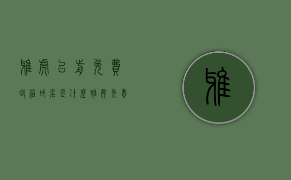 雅虎以前免费邮箱域名是什么（雅虎免费邮箱注册官网），雅虎免费邮箱，回顾历史域名与注册官网