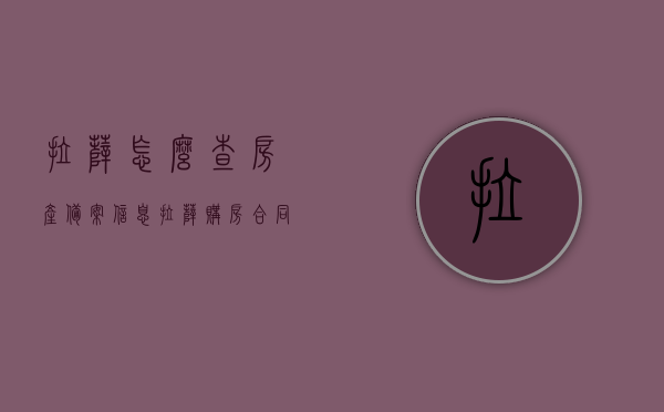 拉萨怎么查房产备案信息（拉萨购房合同备案查询），拉萨房产备案信息及购房合同备案查询攻略，拉萨房产备案信息与购房合同备案查询攻略，一步步教你如何查询拉萨房产备案信息，拉萨房产备案信息与购房合同备案查询攻略，详细步骤教你如何查询房产备案信息，拉萨房产备案信息与购房合同查询攻略，一步步教你如何轻松查询房产备案信息 第1张