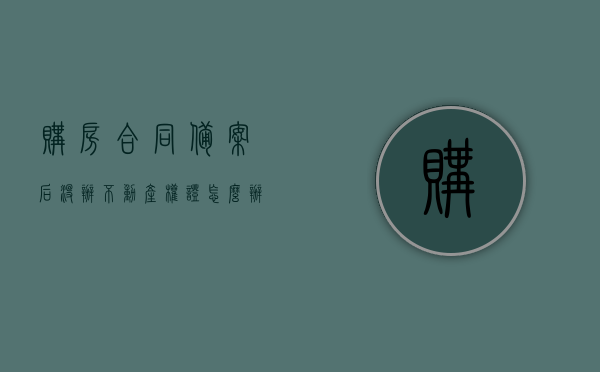 购房合同备案后没办不动产权证怎么办（购房合同备案后没办不动产权证怎么办手续），购房合同备案后未办理不动产权证的处理方法与手续指南，购房合同备案后未办理不动产权证的处理方法与手续指南，购房合同备案后未办理不动产权证的处理方法与手续指南详解！，购房合同备案后未办理不动产权证的解决指南与手续详解，购房合同备案后未办理不动产权证的解决指南与流程详解