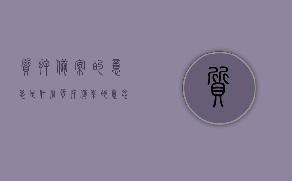 质押备案的意思是什么（质押备案的意思是什么意思），质押备案的含义解析