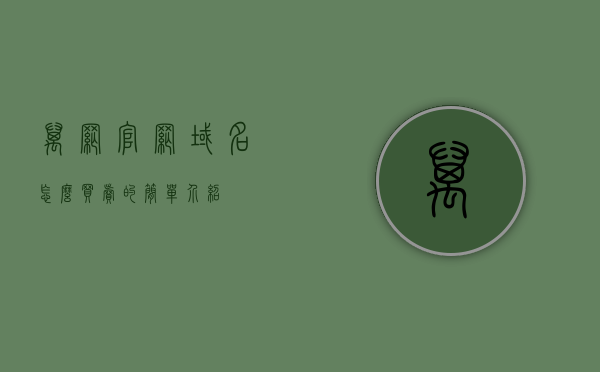 万网官网域名怎么买卖的简单介绍，万网官网域名买卖简介，万网官网域名买卖简介，流程与注意事项，万网官网域名买卖流程详解，从入门到精通，注意事项一网打尽，万网官网域名买卖详解，流程、注意事项及入门指南