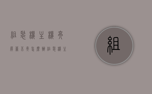 组装机主机亮屏幕不亮怎么办（组装机主机亮屏幕不亮怎么办呢），组装机主机亮屏幕不亮问题解决方法，组装机主机亮屏幕不亮问题解决方法与排查指南，组装机主机亮屏幕不亮问题排查与解决方案指南