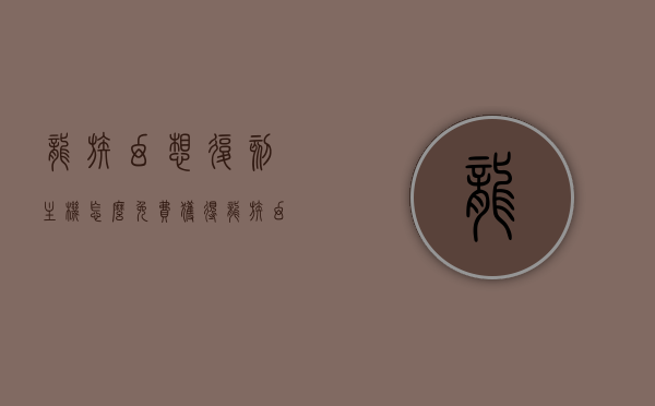 龙族幻想复刻主机怎么免费获得（龙族幻想返利），龙族幻想，免费获取复刻主机与返利攻略揭秘，龙族幻想，免费获取复刻主机与返利攻略揭秘！