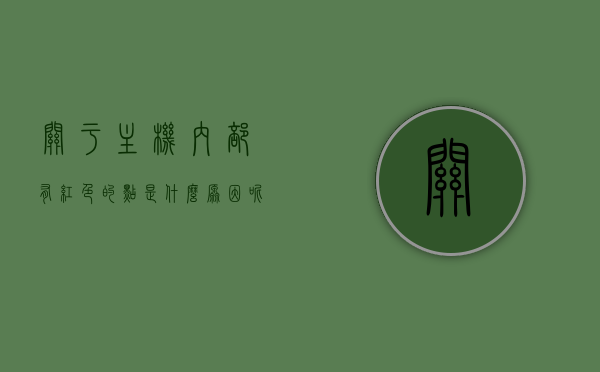 关于主机内部有红色的点是什么原因呢的信息，主机内部出现红色点的原因解析，主机内部红色点的成因解析与解析，主机内部红色点的成因解析及原因探究，主机内部红色点的成因解析与原因探究，故障分析及解决方案分享