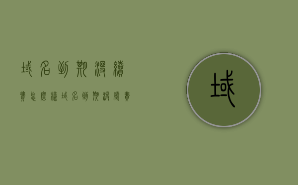 域名到期没续费怎么样（域名到期没续费会怎样），域名到期未续费的影响与后果