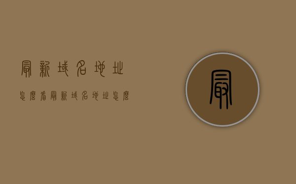 最新域名地址怎么看（最新域名地址怎么看的），如何查看最新的域名地址？