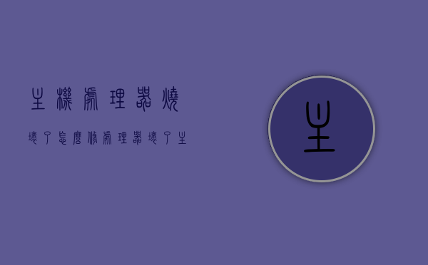主机处理器烧坏了怎么修（处理器坏了主板会亮吗），主机处理器损坏修复指南，处理器故障对主板亮灯影响及维修方法
