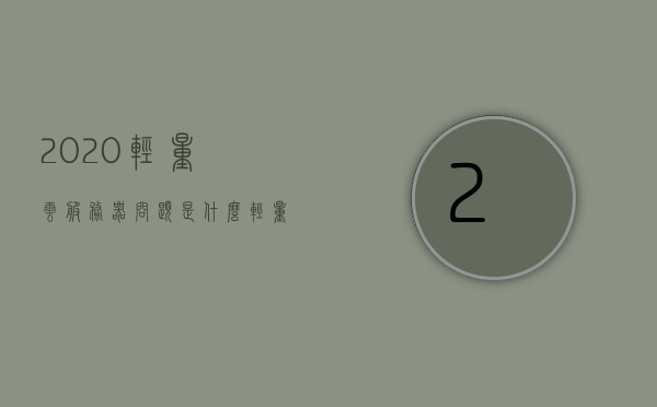 2020轻量云服务器问题是什么（轻量云平台），揭秘2020轻量云服务器问题及轻量云平台解析