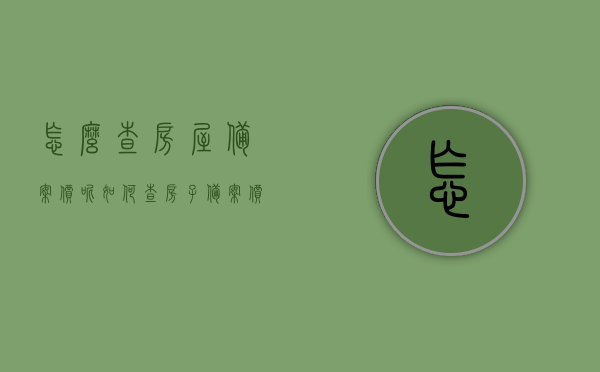 怎么查房屋备案价呢（如何查房子备案价），如何查询房屋备案价？详细步骤解析，房屋备案价查询详解，步骤与操作指南，房屋备案价查询详解，步骤与操作指南，助你轻松查询房屋备案价！