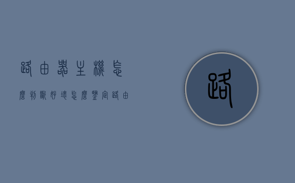 路由器主机怎么判断好坏（怎么鉴定路由器的好坏），如何鉴定路由器主机的好坏？全面解析路由器质量判断方法
