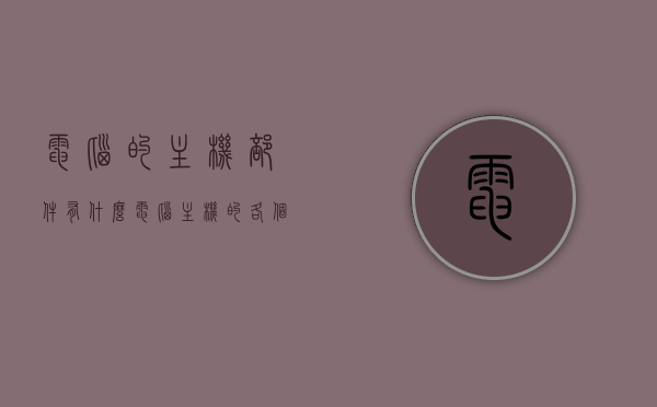 电脑的主机部件有什么（电脑主机的各个部件），电脑主机部件详解，内部构造与功能概览，电脑主机部件详解，内部构造、功能概览及组成要素，电脑主机部件详解，内部构造、功能概览与组成要素全览，电脑主机部件详解，内部构造、功能概览及全要素组成概览