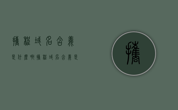 携程域名含义是什么啊（携程域名含义是什么啊怎么填），携程域名含义解析及填写指南