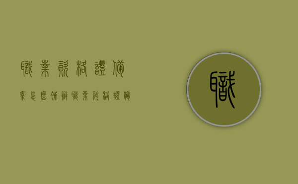职业资格证备案怎么补办（职业资格证备案怎么补办手续），职业资格证备案补办流程与手续指南，职业资格证备案补办流程与手续详解，补办手续及指南全解析，职业资格证备案补办流程与手续详解，补办指南及全解析