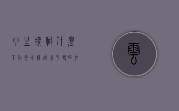 云主机做什么工作（云主机适用于哪些行业），云主机应用领域及作用解析，适用于哪些行业及其工作职能介绍，云主机应用领域广泛，行业适用性与工作职能全面解析