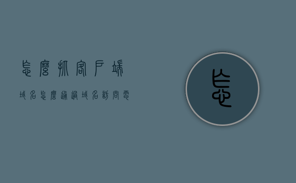怎么抓客户端域名（怎么通过域名访问电脑文件），如何通过域名访问电脑文件，客户端域名抓取方法，如何通过域名访问电脑文件，客户端域名抓取方法详解