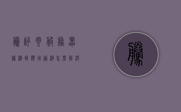 腾讯云服务器检测到应用漏洞怎么解决（腾讯云服务器警告），腾讯云服务器应用漏洞检测与解决方案指南