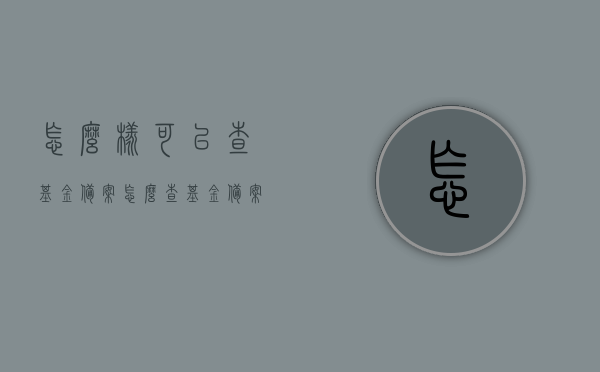 怎么样可以查基金备案（怎么查基金备案信息），如何查询基金备案信息及基金备案查询指南