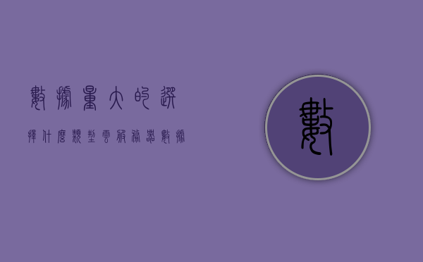 数据量大的选择什么类型云服务器（数据量太大服务器崩溃怎么说），大数据量下的云服务器选型指南，如何应对服务器崩溃风险？，大数据量下的云服务器选型指南，如何应对服务器崩溃风险与选型策略？，大数据量下的云服务器选型指南，如何应对服务器崩溃风险与策略选择？