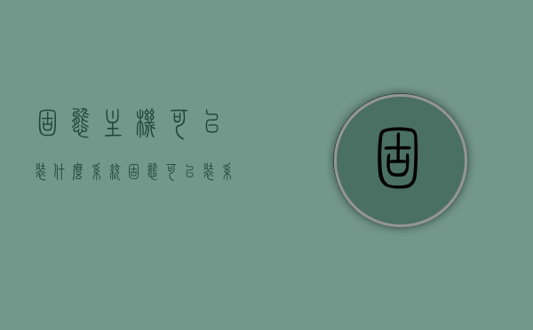 固态主机可以装什么系统（固态可以装系统吗），固态主机可安装哪些操作系统？固态系统安装指南