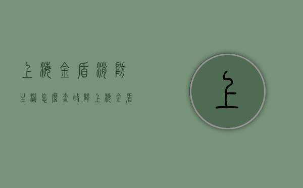 上海金盾消防主机怎么查故障（上海金盾消防主机f13），上海金盾消防主机故障查询指南（F13故障详解），上海金盾消防主机故障查询指南，F13故障详解及查询方法，上海金盾消防主机F13故障查询指南，详解查询方法与解决方法 第1张