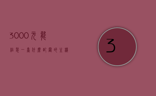 3000元能组装一台什么配置的主机（3000元以内组装主机），预算3000元内组装主机配置解析，预算3000元内组装主机配置解析，3000元能打造怎样的主机配置？