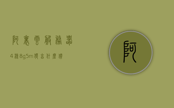 阿里云服务器4核8g5m独享什么价格（阿里云服务器规格），阿里云服务器规格及价格概览，4核8G独享带宽，5Mbps带宽服务器价格解析